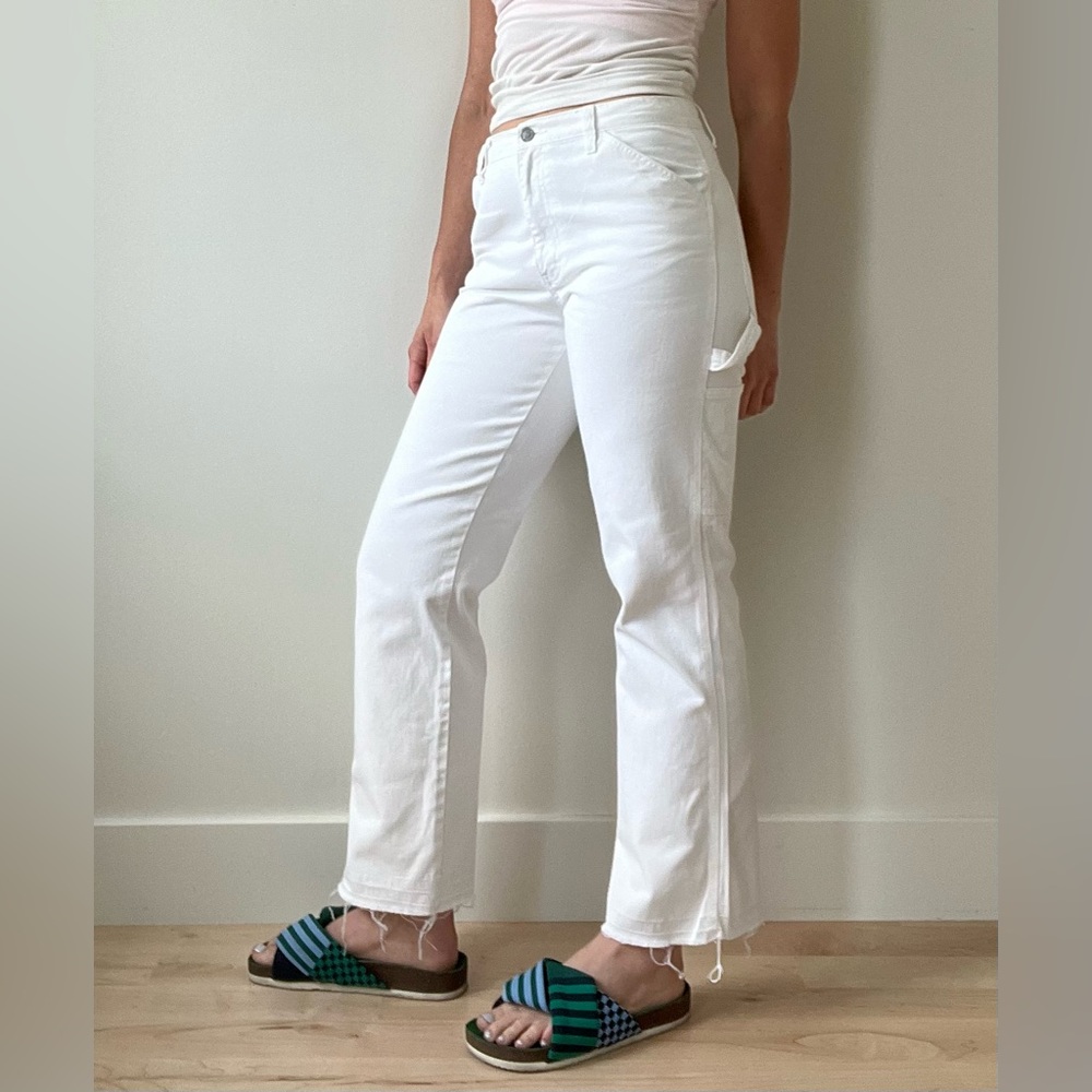 Dickies Carpenter Cargo White Jeans